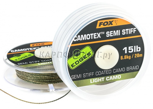 Поводковый материал в оплётке FOX Camotex SEMI STIFF фото 2