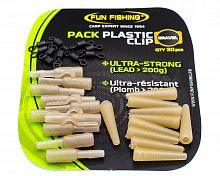 Безопасные клипсы набор FUN FISHING Pack Plastic Clip Gravel
