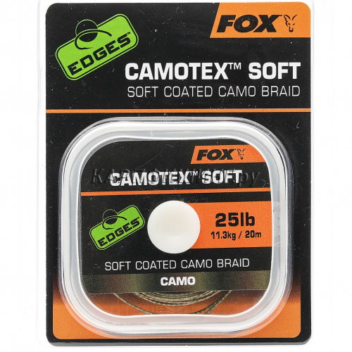 Мягкий поводковый материал в оплётке FOX Camotex Soft EDGES