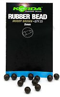 Бусина для лидкора KORDA Rubber Bead 5mm BROWN