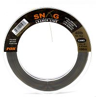 FOX SNAG LEADER Line Camo 40LB 0.57mm - Монофильный Шок-Лидер