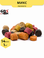 Пеллетс GBS Baits Amazing Mix (Микс) 1кг