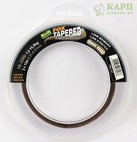 Fox EDGES™ Soft Tapered Leader - 12-30lb 0.33 - 0.50 Trans Khaki Шок лидер конусный