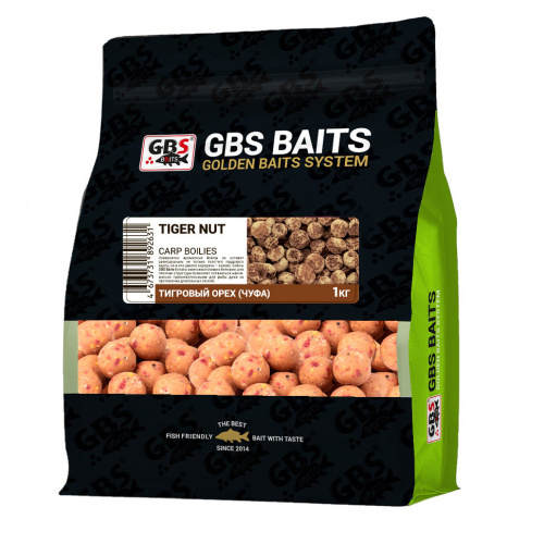 Бойлы GBS прикормочные Tiger Nut (Тигровый орех) 20мм 1кг