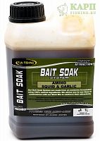 Fun Fishing BAIT SOAK System AMINO Squid & Garlic 1Litre - жидкость для ПВА КАЛЬМАР и ЧЕСНОК