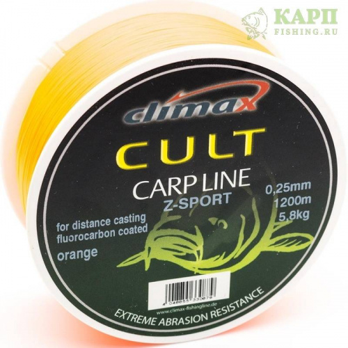 Леска карповая CLIMAX Cult CARP LINE Z-SPORT Orange