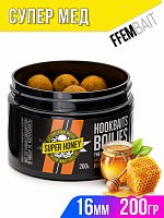 Насадочные бойлы FFEM Hookbaits Boilies Super Honey (Мед) 16mm 200gr