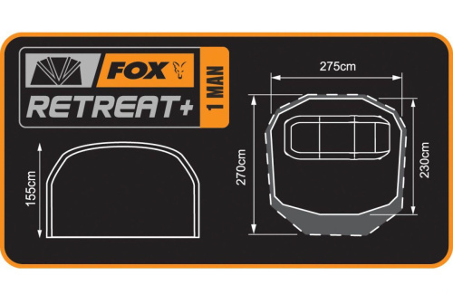 <strong>Карповая палатка FOX RETREAT+ 1</strong>Выдерживает магические 20000мм водяного столба, поставляется в комплекте с внутренней капсулой фото 4 Палатка FOX RETREAT+ 1 фото 4