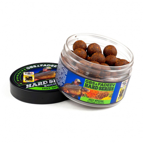 Бойлы Вареные GBS и Fadeev hard series HOT SPICES Жаркие Специи 20мм