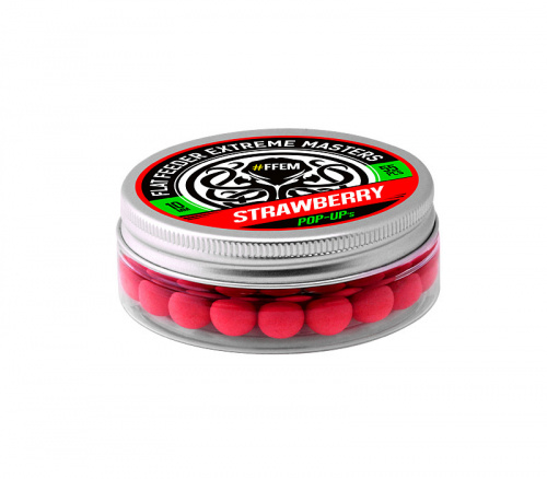Плавающие бойлы FFEM Pop-Up Strawberry (клубника) фото 2