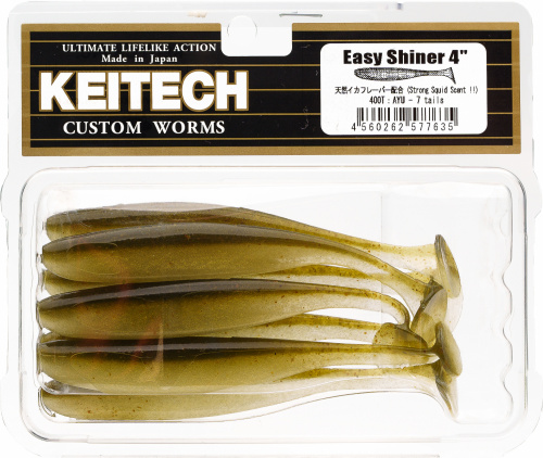 Приманка силиконовая KEITECH Easy Shiner 4" #400 (AYU)