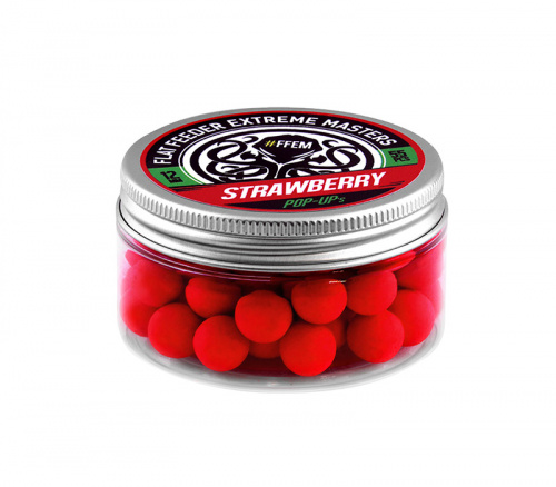 Плавающие бойлы FFEM Pop-Up Strawberry (клубника) фото 2