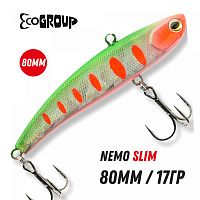 Виб ECOPRO Nemo Slim 80mm 17g 023-Broken Lime