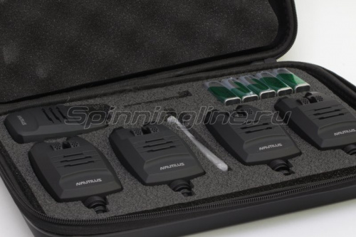 Набор Электронных Сигнализаторов с пейджером NAUTILUS Distanza Set Bite Alarm DSBA41 3+1
