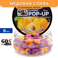 Плавающие бойлы GBS Baits Pop-up Honey Plum (Медовая Слива)