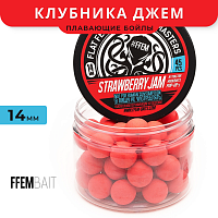 Плавающие бойлы FFEM Pop-Up Strawberry Jam (клубника джэм)