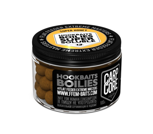 Насадочные пылящие бойлы FFEM Super Soluble Boilies Super Honey (мед) 13mm