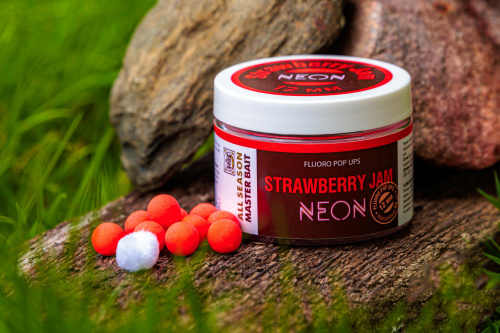 Плавающие бойлы CarpTime Strawberry Jam Fluo Pop-Up Neon фото 3