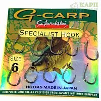 Крючки карповые GAMAKATSU G-Carp Specialist
