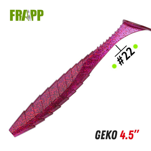 Приманка силиконовая Frapp Geko 4.5" #22