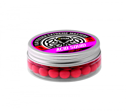 Плавающие бойлы FFEM Pop-Up Acid Squid (кальмар и клюква) фото 2