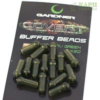 Отбойник короткий GARDNER Covert Buffer Beads C-THRU GREEN