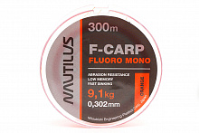 Леска карповая оранжевая Nautilus F-Carp Fluoro Mono 300m