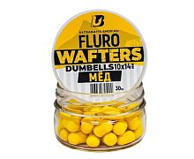 Вафтерсы UltraBaits Fluoro Wafters МЕД 10x14mm 30gr