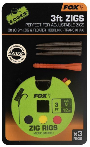 Готовые оснастки Zig Rig FOX 3ft/0.9м фото 2 Готовые оснастки Zig Rig FOX 3ft/0.9м фото 2