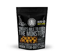 Пылящие бойлы FFEM Soluble Boilies Pineapple + Banana (ананас и банан) 22mm 1kg