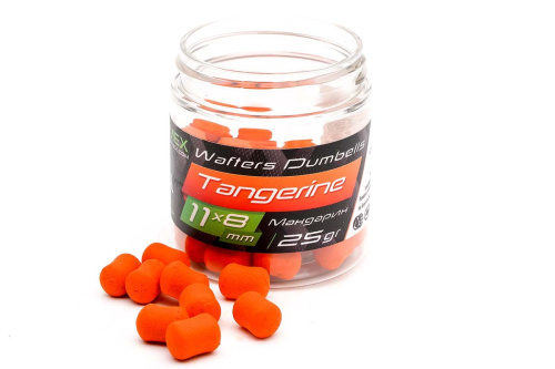 Вафтерсы ZEMEX Wafters Dumbells Tangerine (Мандарин) 11x8mm Вафтерсы ZEMEX Wafters Dumbells Tangerine (Мандарин) 11x8mm