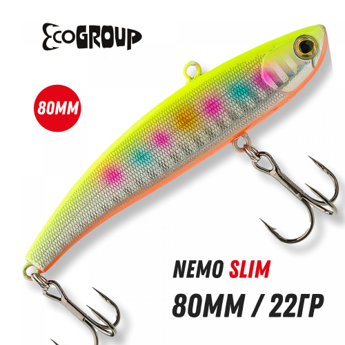 Виб ECOPRO Nemo Slim 80mm 22g 003-Holo Princess