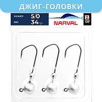Джиг-головки Narval ZG 120 5/0 34gr (3шт.)
