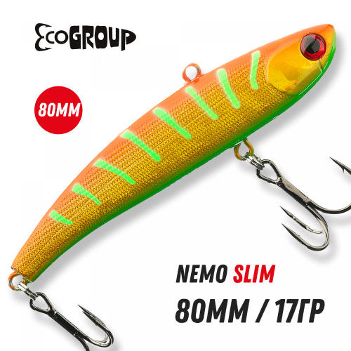 Виб ECOPRO Nemo Slim 80mm 17g 052-Hot Pepper