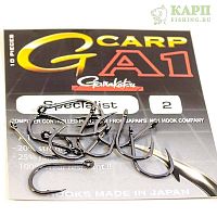 Крючки карповые GAMAKATSU G-Carp A-1 Specialist