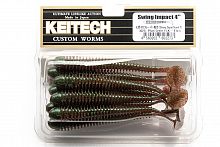 Приманка силиконовая KEITECH Swing Impact 4" #302 (Plum Green FLK)