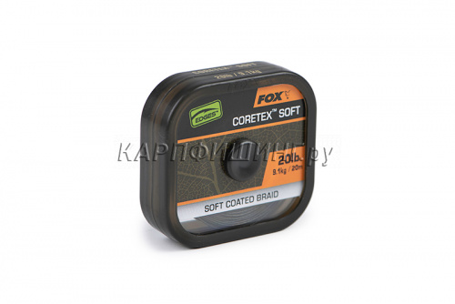 Поводковый материал в мягкой оплётке FOX Edges Naturals Coretex Soft фото 4
