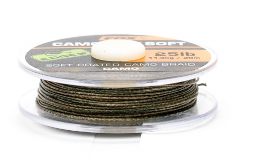 Полужесткий поводковый материал в оплётке FOX Camotex SEMI STIFF фото 2