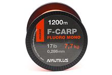 Леска карповая оранжевая Nautilus F-Carp Fluoro Mono 1200m
