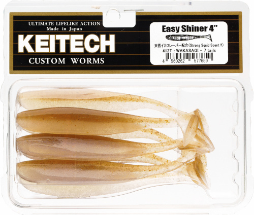 Приманка силиконовая KEITECH Easy Shiner 4" #412 (Wakasagi) Приманка силиконовая KEITECH Easy Shiner 4" #412 (Wakasagi)