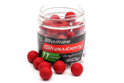 Бойлы насадочные ZEMEX Strawberry (Клубника) 11mm Бойлы насадочные ZEMEX Strawberry (Клубника) 11mm