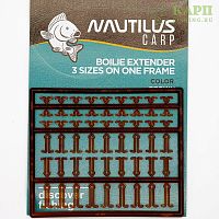 Стопора удлинители набор NAUTILUS Boilie Stops Extender 3 sizes BROWN