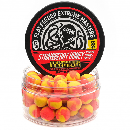 Плавающие бойлы FFEM Pop-Up Strawberry Honey (клубника и мед)