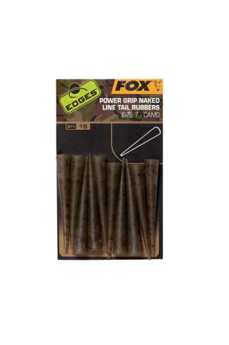 Конуса для клипсы усиленные FOX EDGES™ CAMO Power Grip Naked Line Tail Rubbers