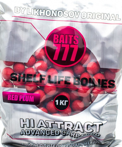 Бойлы 777 Лихоносовы RED PLUM | КРАСНАЯ СЛИВА 1Kg