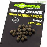 Бусина KORDA Rubber Bead Muddy 4mm GREEN