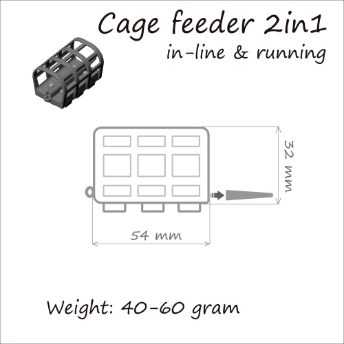 Кормушка фидерная ORANGE Cage Feeder 2 in 1 фото 3
