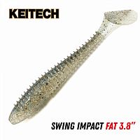 Приманка силиконовая KEITECH Swing Impact Fat 3.8" #418 Bluegill Flash