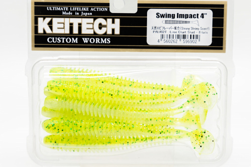 Приманка силиконовая KEITECH Swing Impact 4" PAL#02 (Lime Chart Shad) Приманка силиконовая KEITECH Swing Impact 4" PAL#02 (Lime Chart Shad)