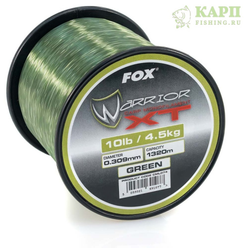 Леска карповая FOX WARRIOR XT Green